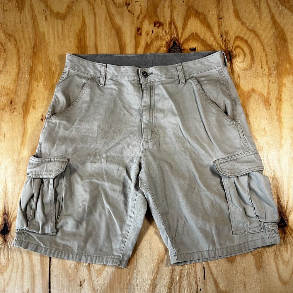 Wrangler Khaki Cargo Shorts Size 32